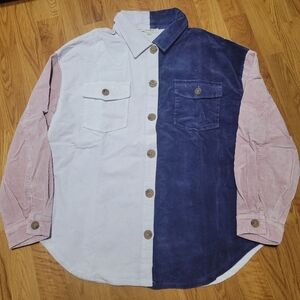 Illa illa corduroy button down shirt (NWOT)